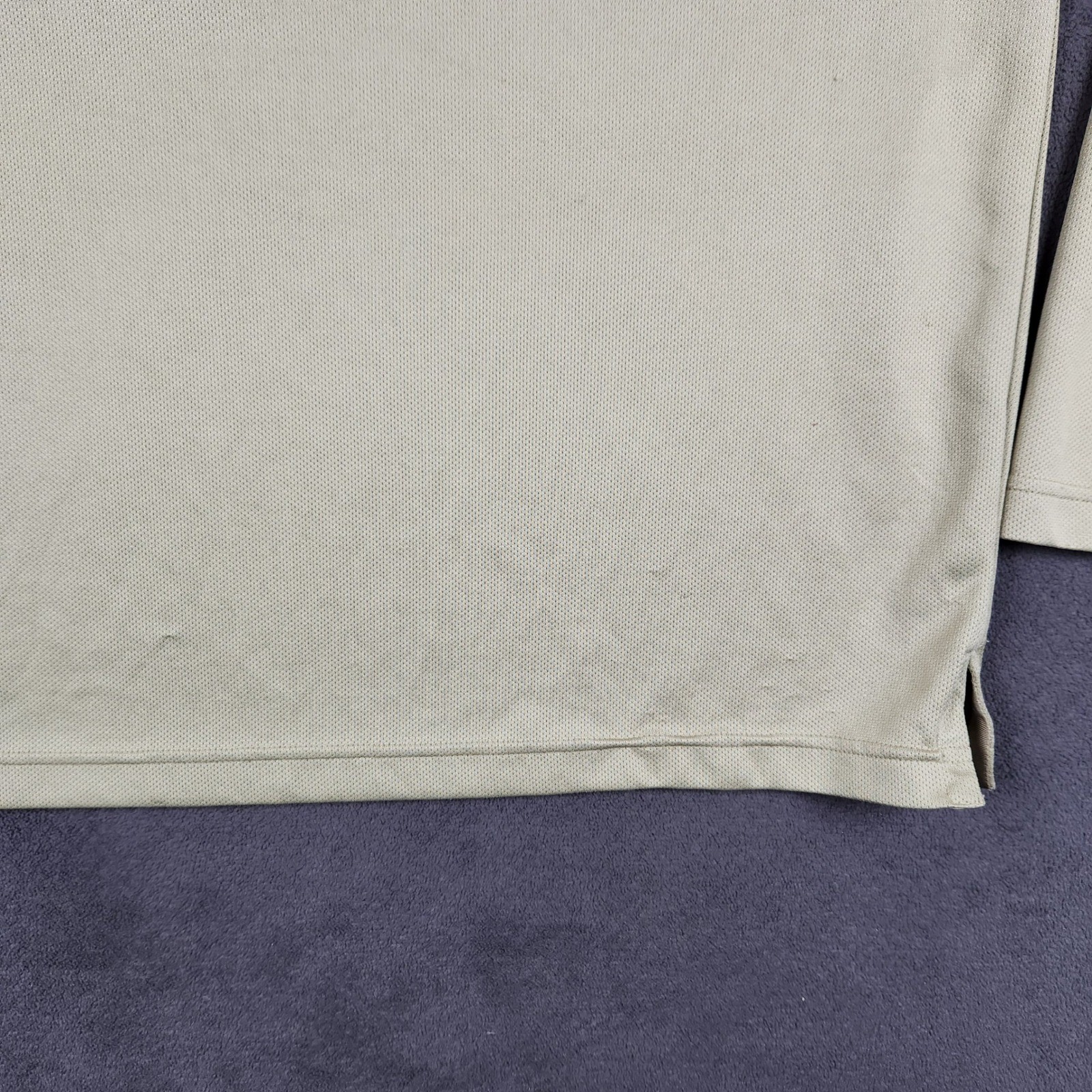 Patagonia Sunshade Shirt Mens Large Retro Khaki Bonefish Graphic Zipper Pocket
