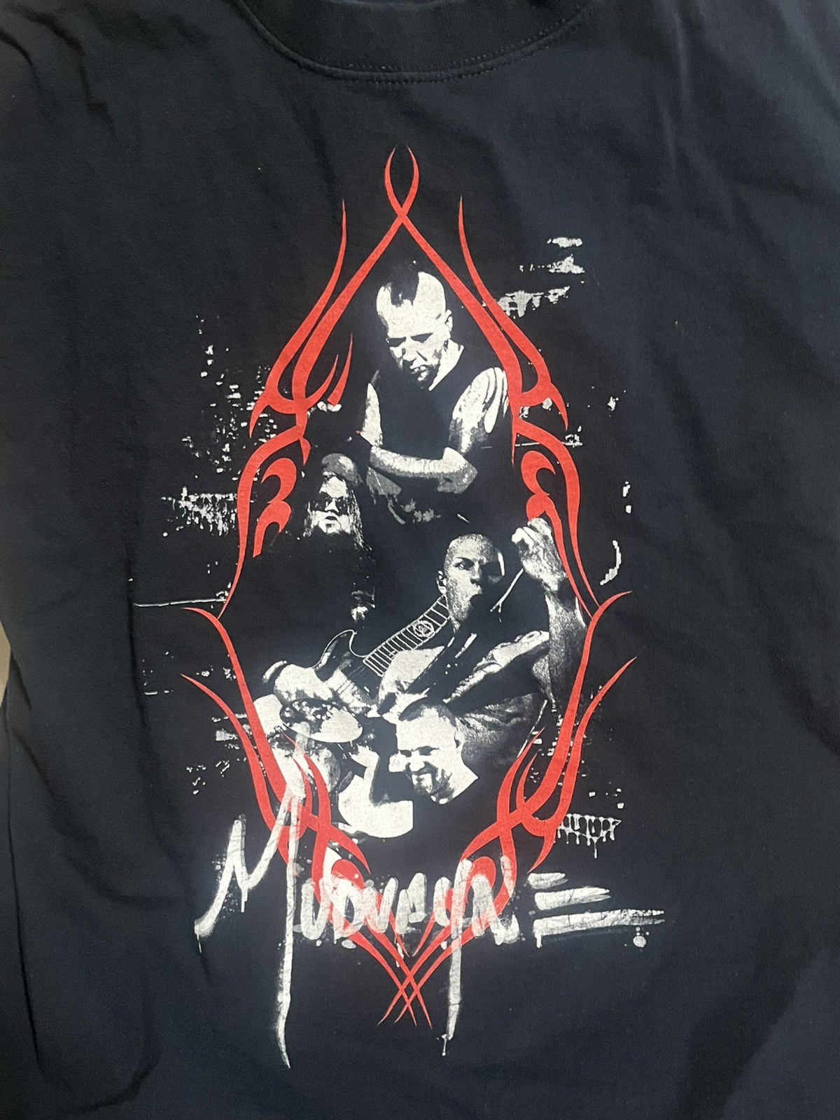 Vintage Mudvayne Band Graphic T-Shirt large Y2K Nu-Metal Progressive Rock Music