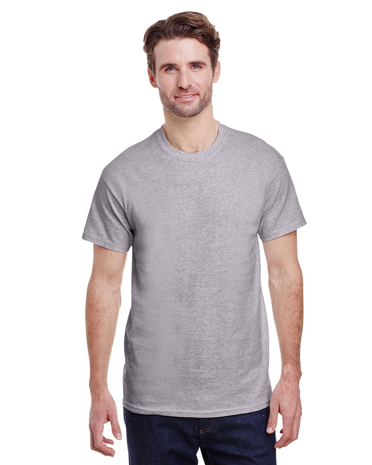 Gildan G500 Adult Solid Heavy Cotton Tee Plain Blank Casual T-Shirt
