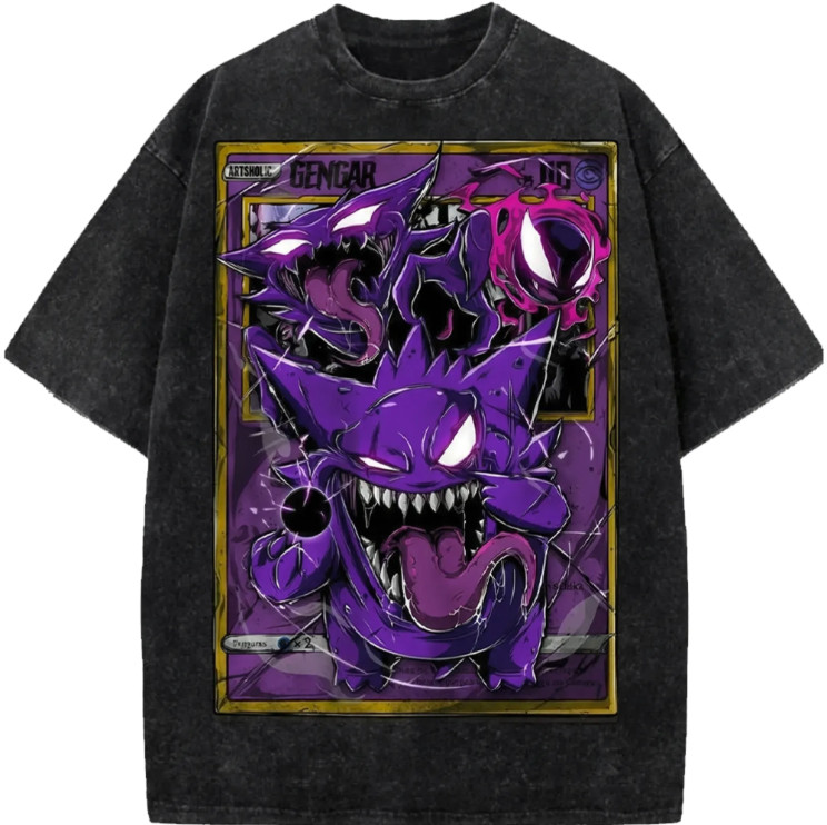 Gengar Poke-mon Vintage Anime T-Shirt