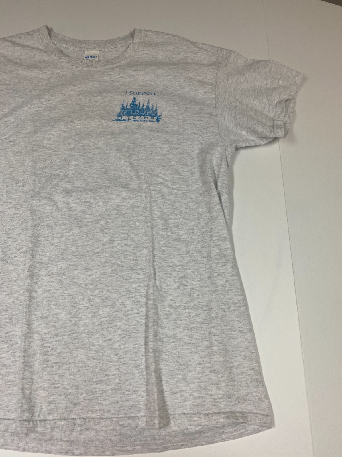 Camp Wildlife Mens shirt Large gray