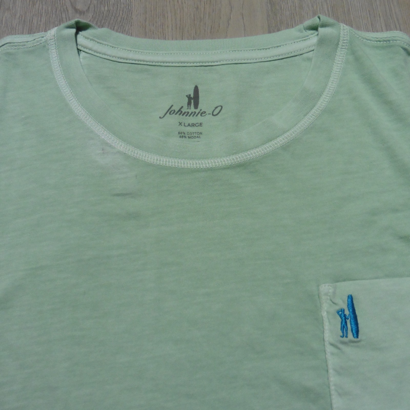 JOHNNIE O Mens XL X-LARGE T SHIRT DALE 2.0 PISTACHIO GREEN SHORT SLEEVE GOLF TEE