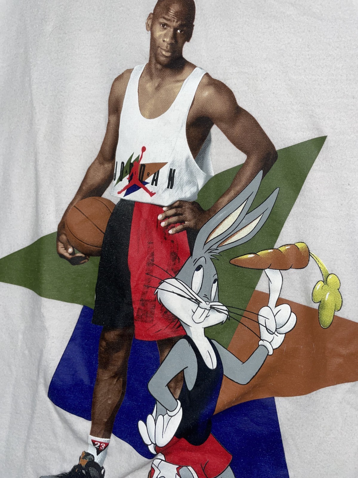 Air Jordan 7 Retro “Hare Jordan” T-Shirt Size S White Short Sleeve
