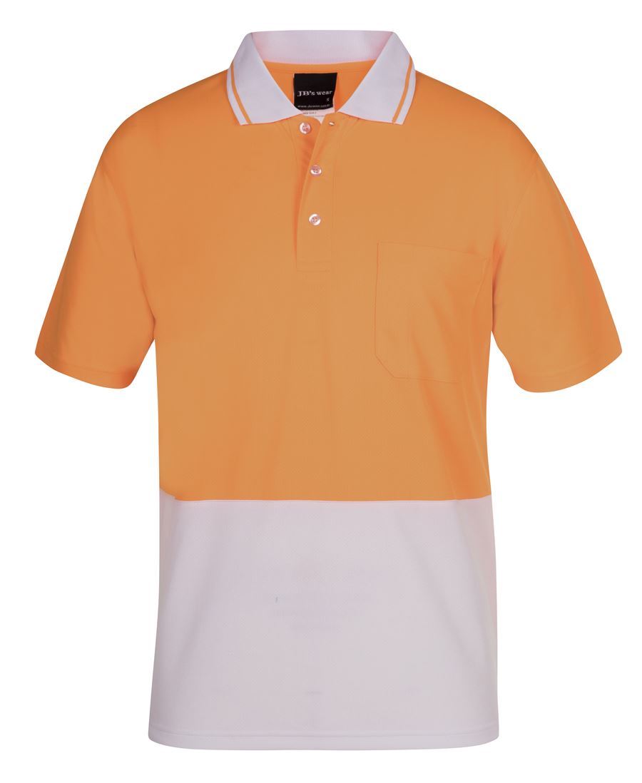 Jb’s wear Hi Vis Traditional Work Safety Polo with Quick drying fabric UPF 50+