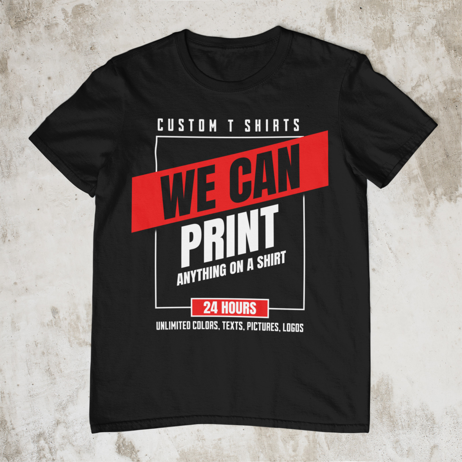 Personalized Custom T-Shirt Printing with your photo, text, logo, anything New