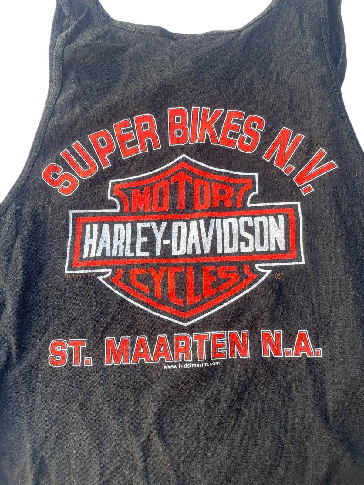 2000 Harley Davidson Tank Top Medium Super bikes N.V St. Maarten N.A. NWT