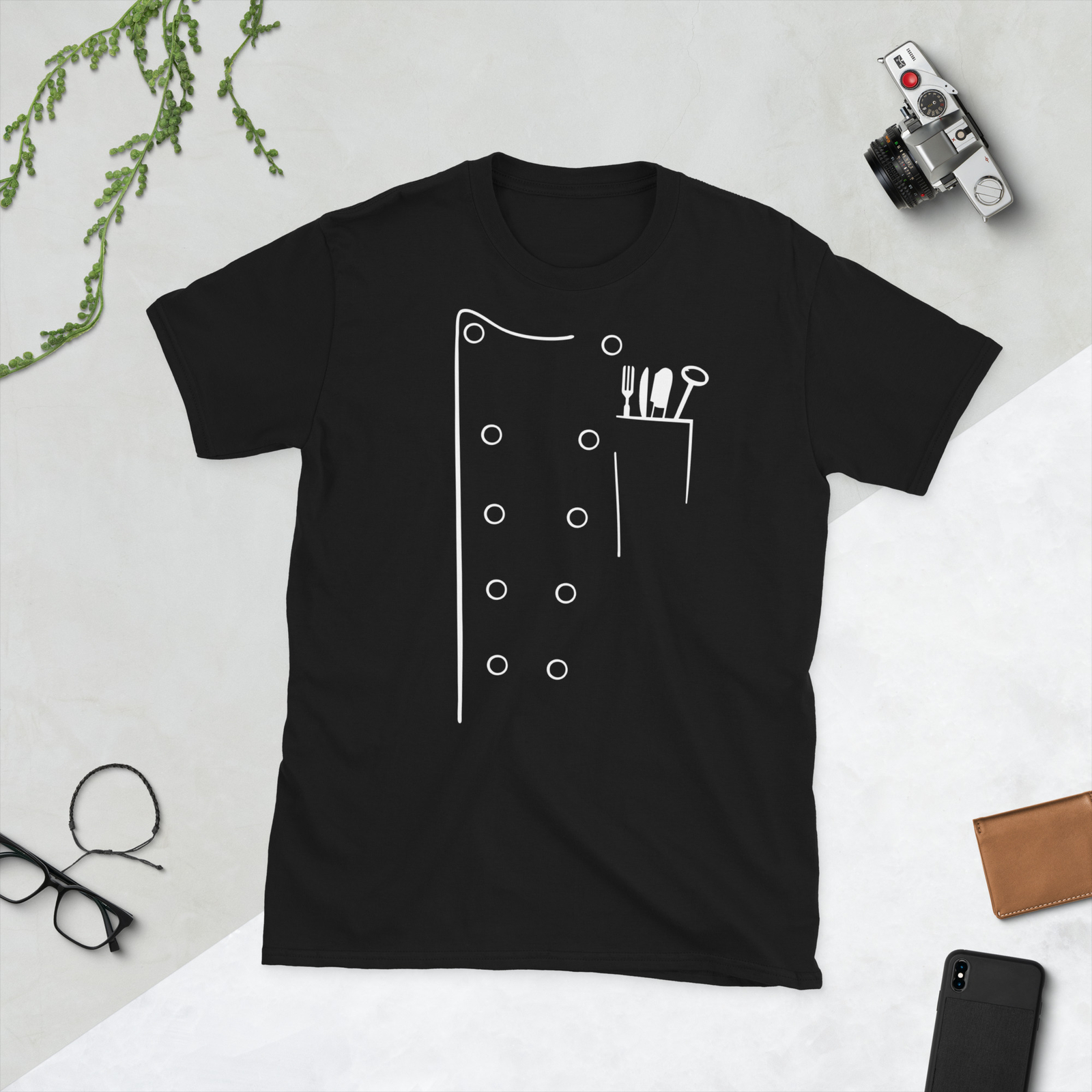 Chefs Coat Funny Chef Uniform Jacket Shirt-Culinary Short-Sleeve Unisex T-Shirt