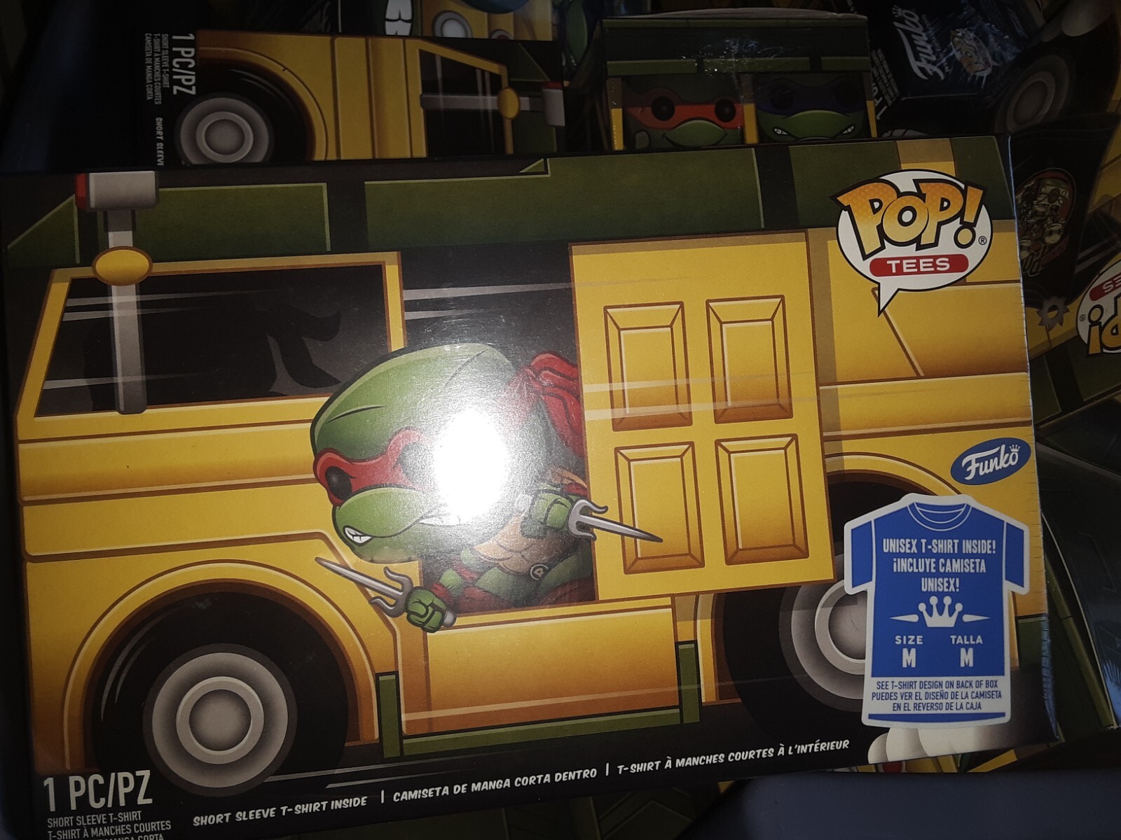Funko Pop!Tees-Teenage Mutant Ninja Turtles TMNT Turtle Power -Size M,L,XL,2XL