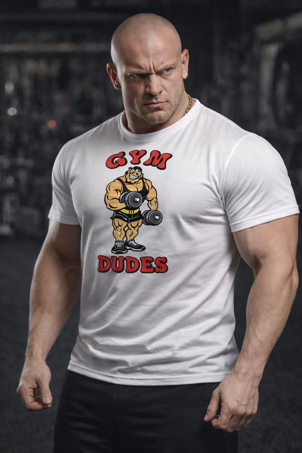 Gym Dudes Old School Bodybuilding Retro 80’s Workout Muscle T-Shirt Sz. S M L XL