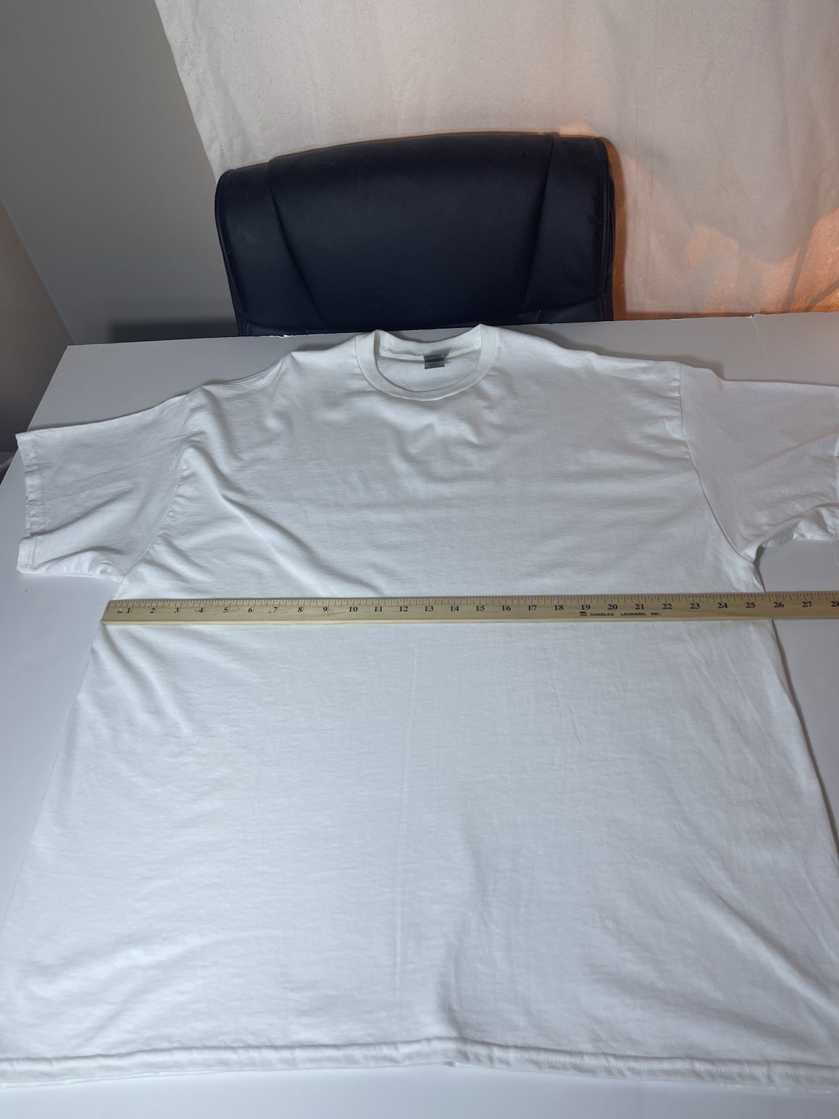 Gildan Men’s T-Shirt Heavy Cotton Short Sleeve Plain Blank White Tee Sz 2XL New