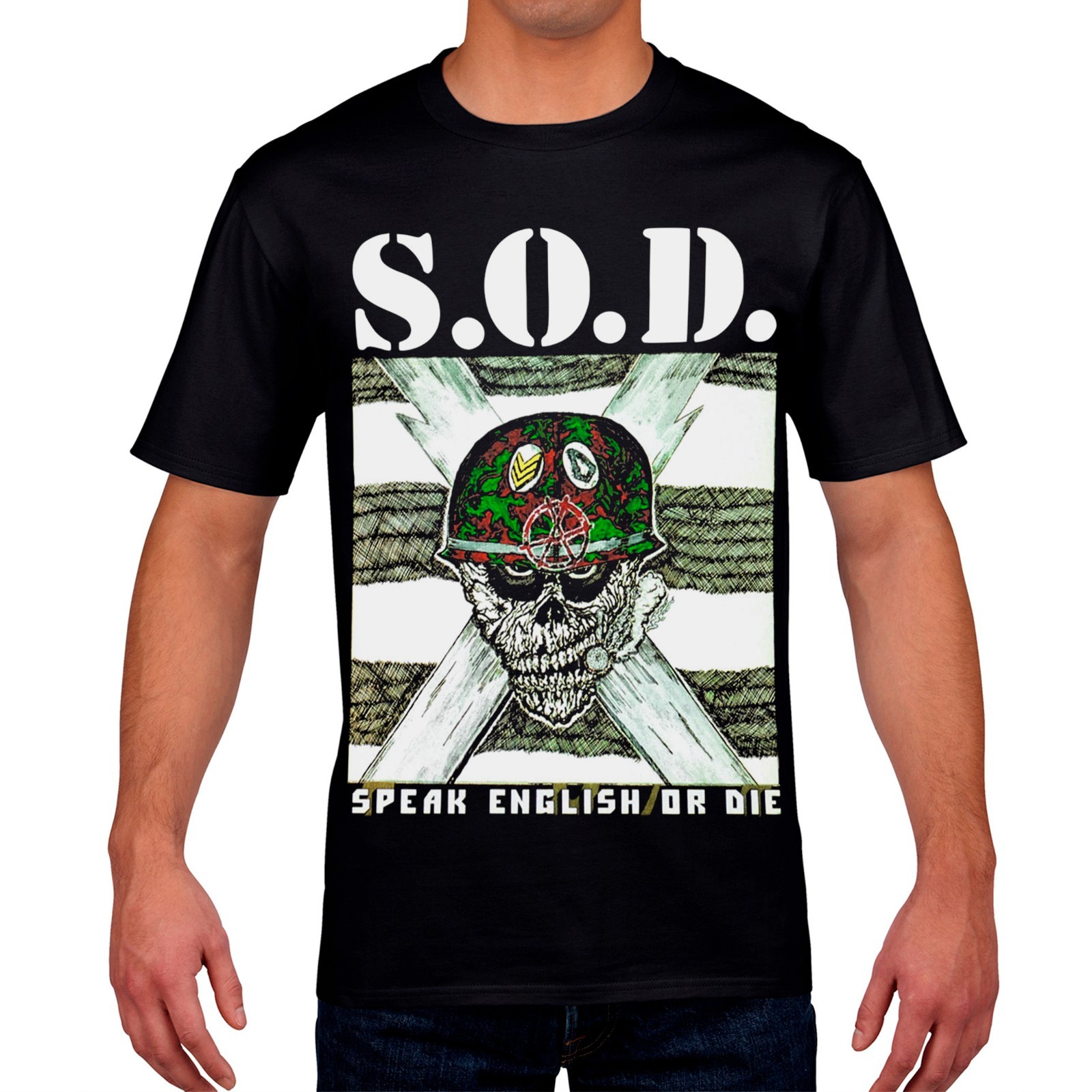 S.O.D. “Speak English or Die” T-Shirt (1985). Crossover Thrash Metal.