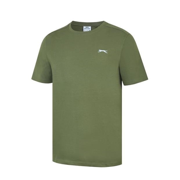 Mens Slazenger 100% Cotton Plain Crew Neck T Shirt XS S M L XL XXL 3XL 4XL BNWT