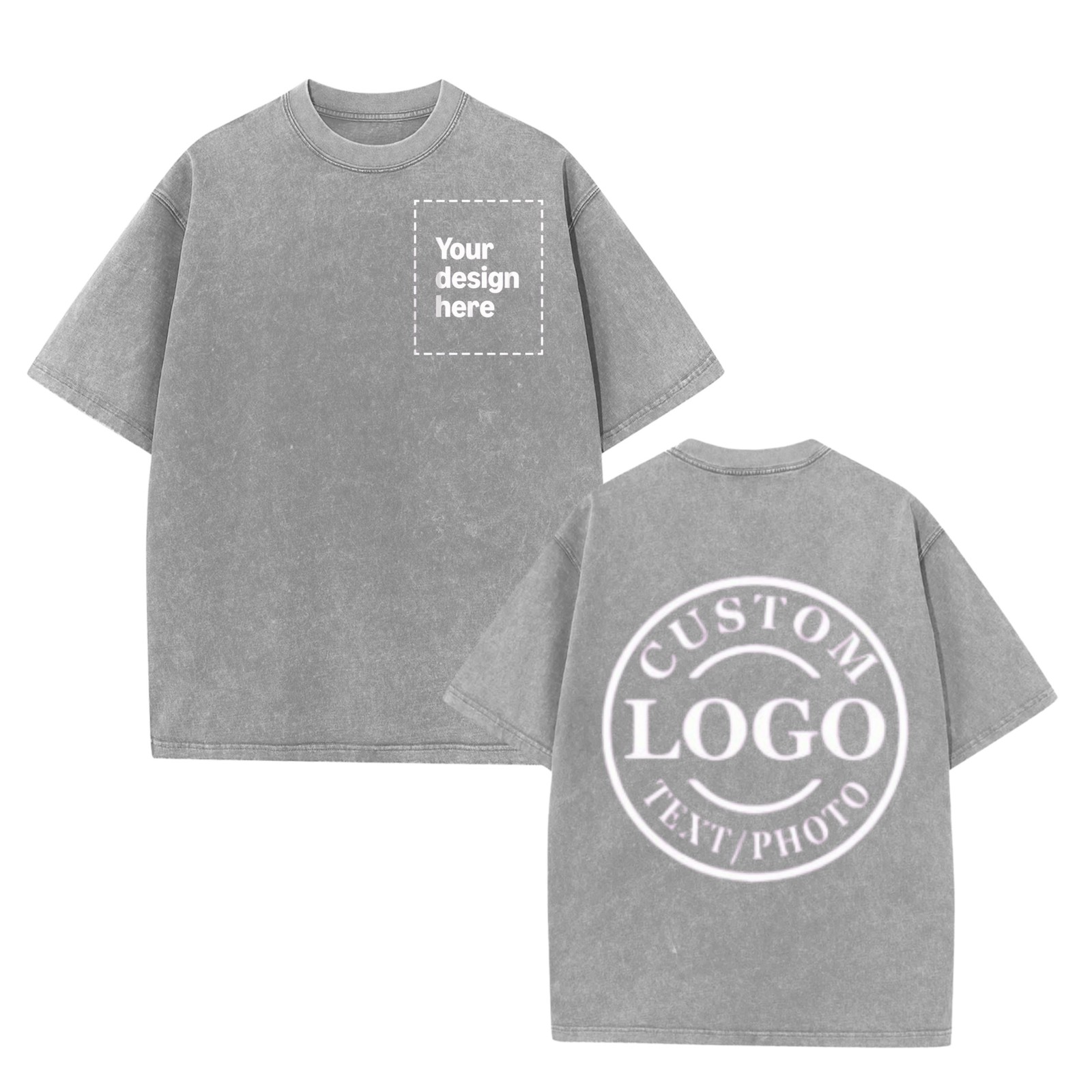 Custom Dog Mom Pet Parent T‑Shirt Partial/Double Sided Daily Casual Tee