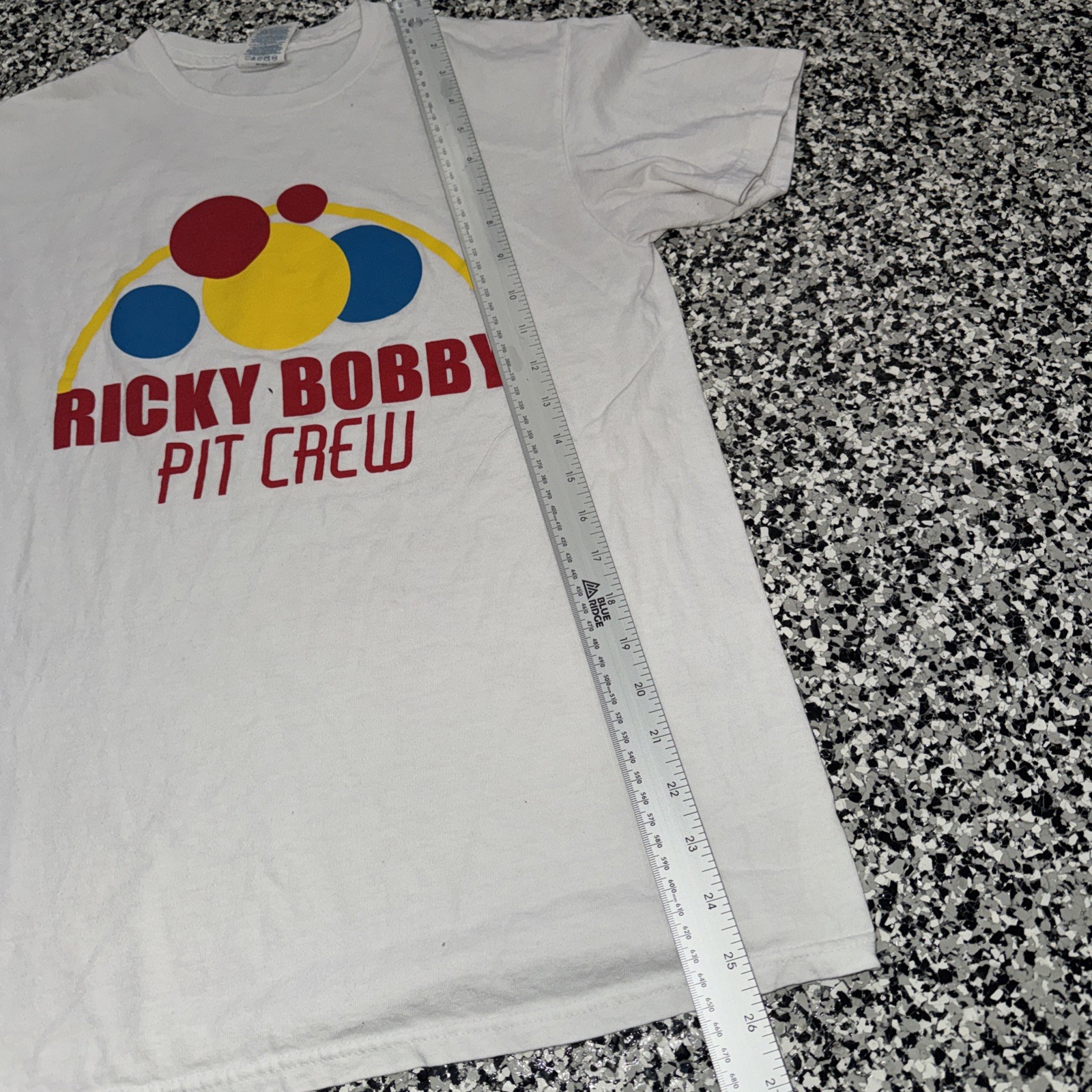 Ricky Bobby Pit Crew Talladega Nights Men’s White Size S