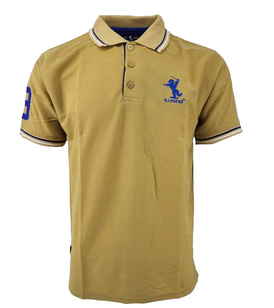 New Mens Polo Shirt T-Shirt Top Tee Short Sleeve Contrast Colours S M L XL XXL