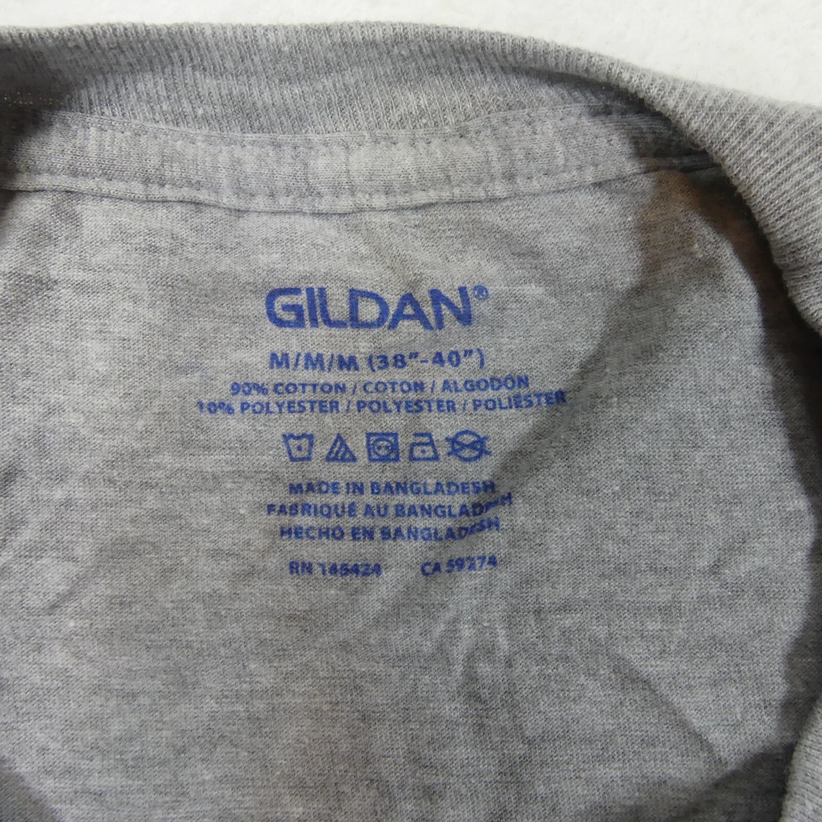 Gildan Shirts Mens Medium 38/40 Black Gray Short Sleeve Cotton Blend Set Of 5