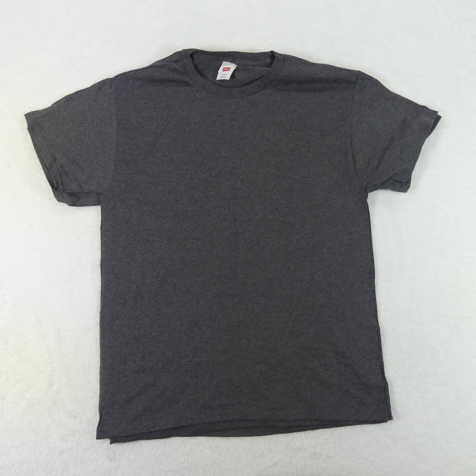 Hanes Shirts Mens Medium Grey Short Sleeve Cotton Blend Set Of 4