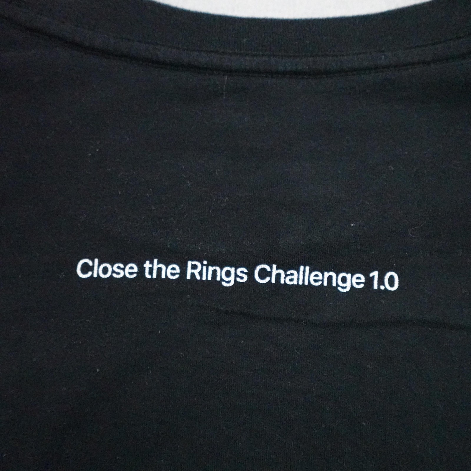 Apple Shirt Mens 4XL Black Close The Rings Challenge 1.0 Fitness Employee Tee