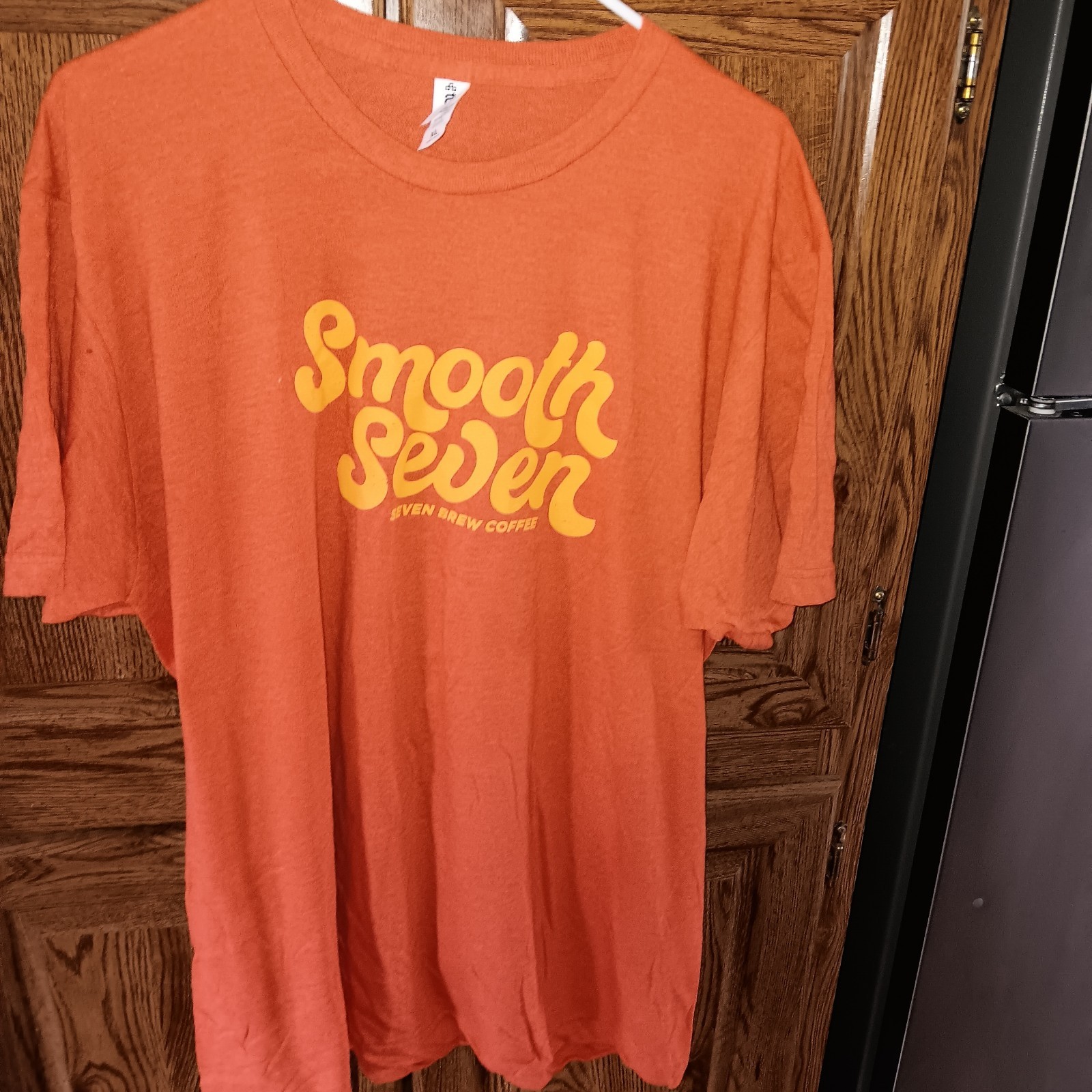 7brew Smooth Seven Original XL Orange Shirt Coffee Official Licensed Limited
