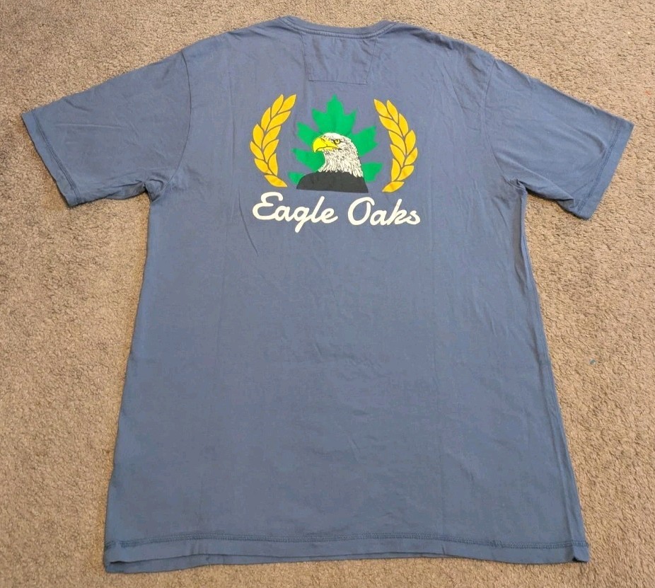 johnnie-o Eagle Oaks Golf & Country Club Tyler Blue Cotton T-Shirt JMST2200 Mens