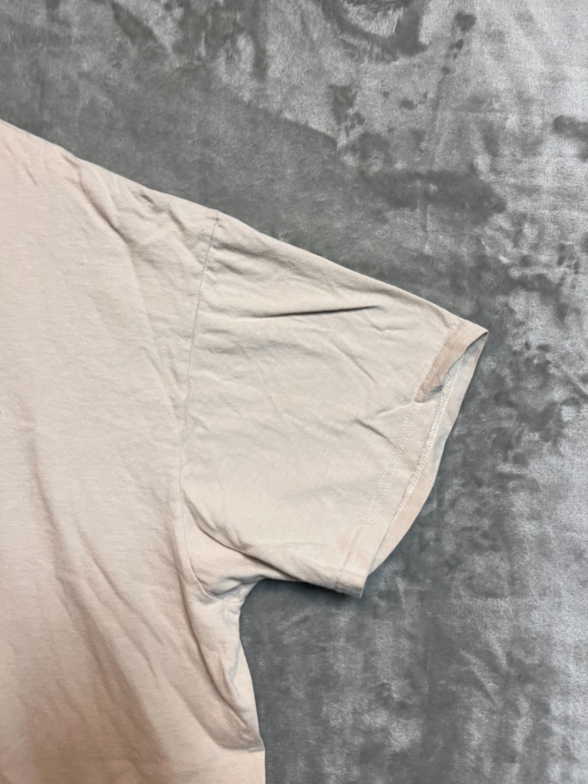 Nike Y2K Vintage T-Shirt Embroidered Mini Swoosh XXL Beige Oversized Fit