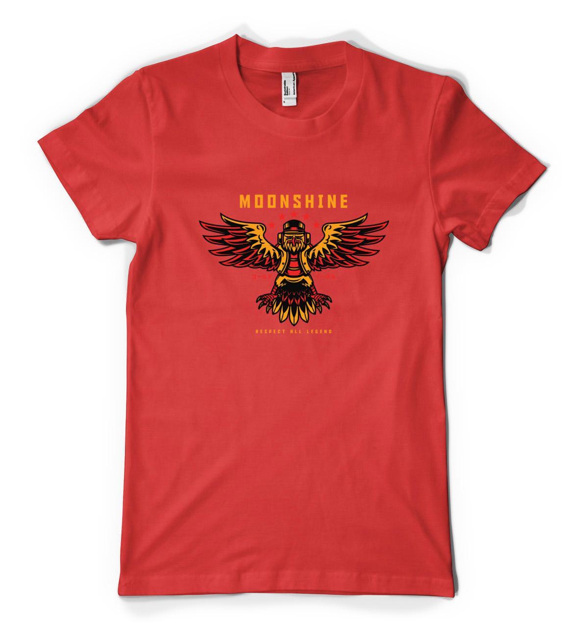 Moonshine Respect All Legends Eagle Personalised Unisex Adult T Shirt