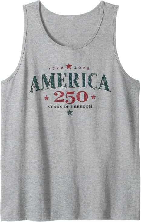 America USA 250th, 250 Years of Freedom Tank Top