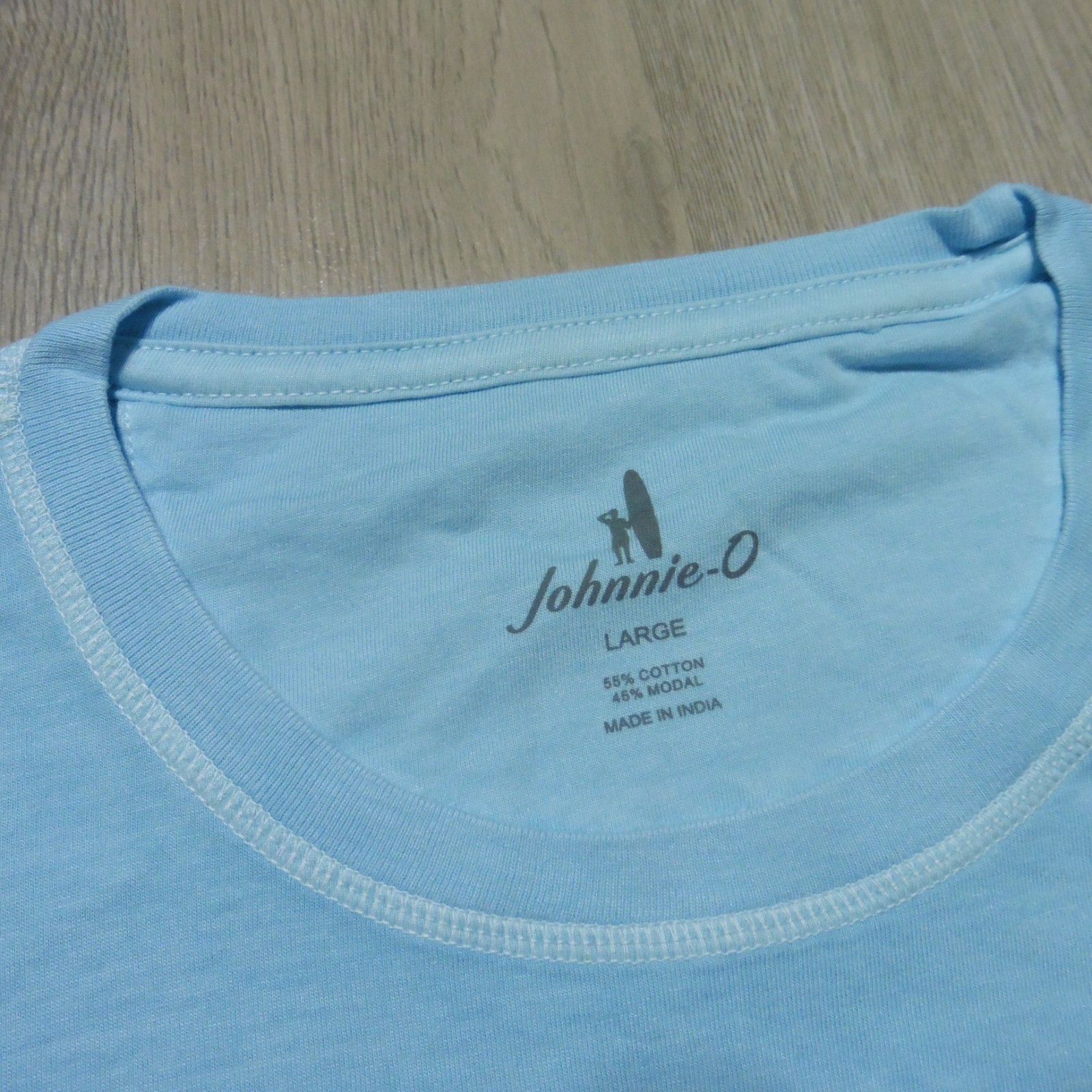 JOHNNIE O Mens L LARGE T SHIRT DALE 2.0 HAZE BLUE SHORT SLEEVE GOLF TEE