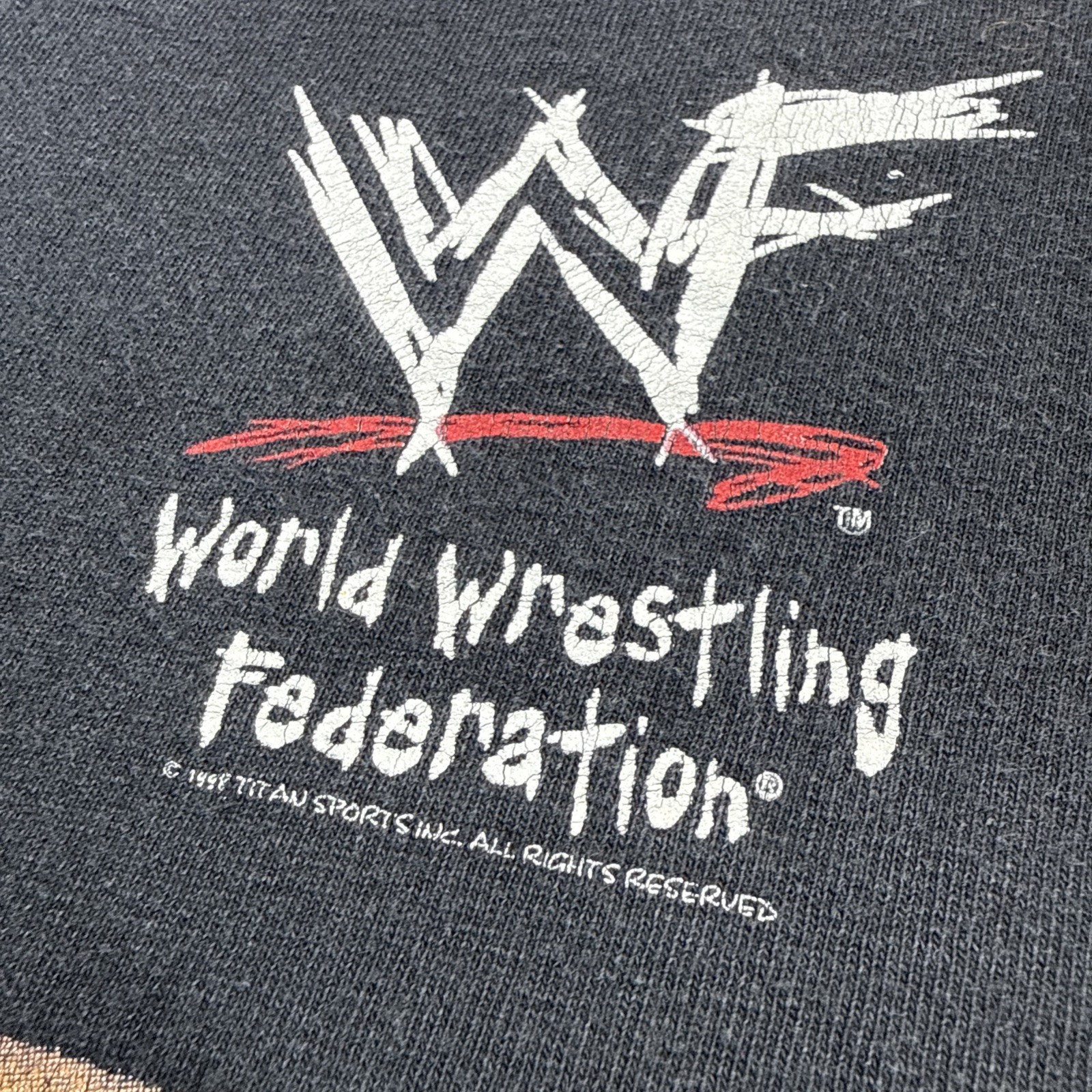 Vintage Sable Wrestling Shirt Men XL Black WWF WWE Diva Distressed Faded 90s