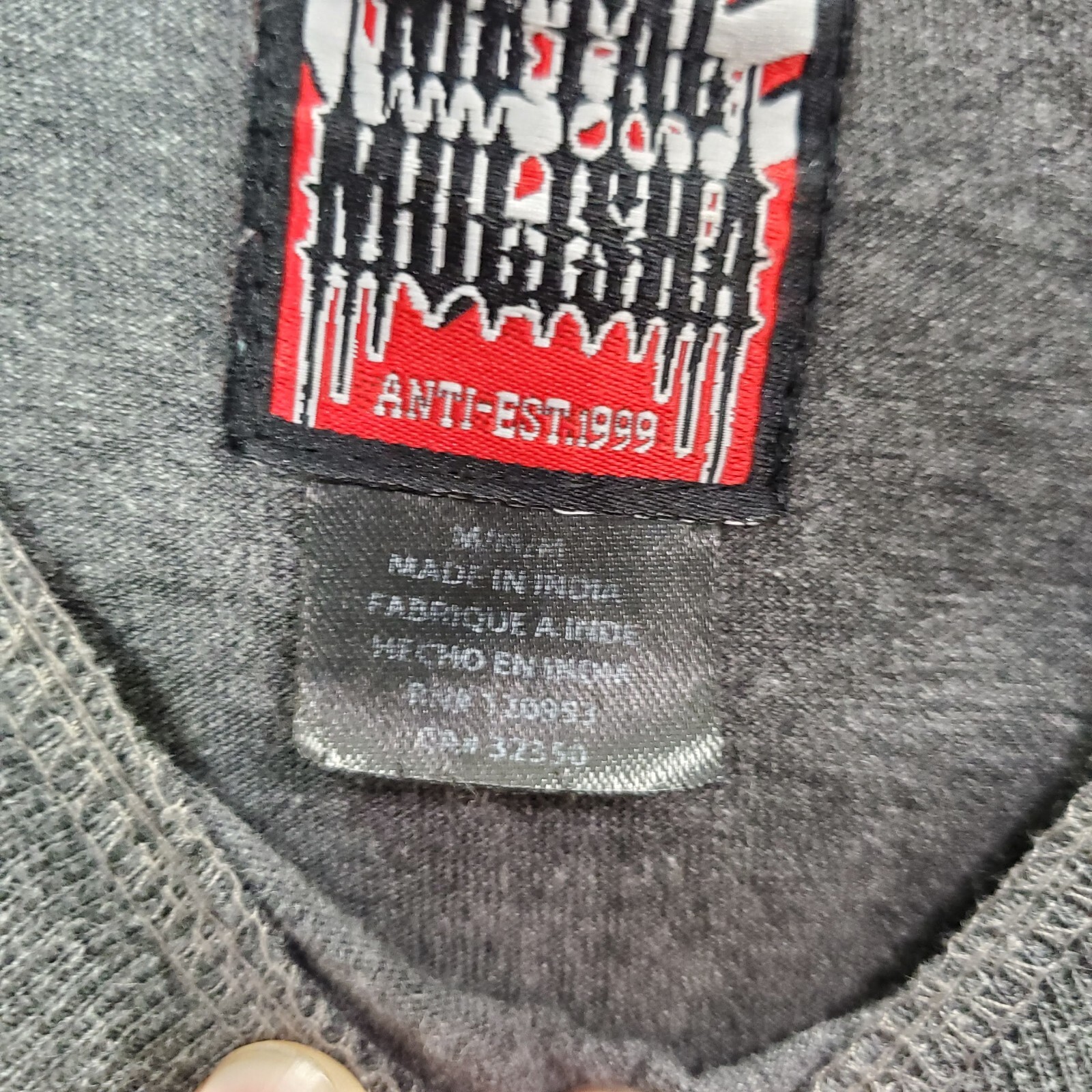 VINTAGE Metal Mulisha Men Shirt Medium Gray Logo Death Cheaters Y2K Tee