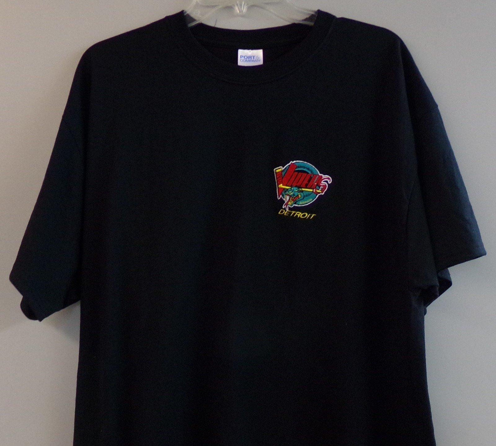 IHL Hockey Detroit Vipers Embroidered T-Shirt S-6XL, LT-4XLT Red Wings New