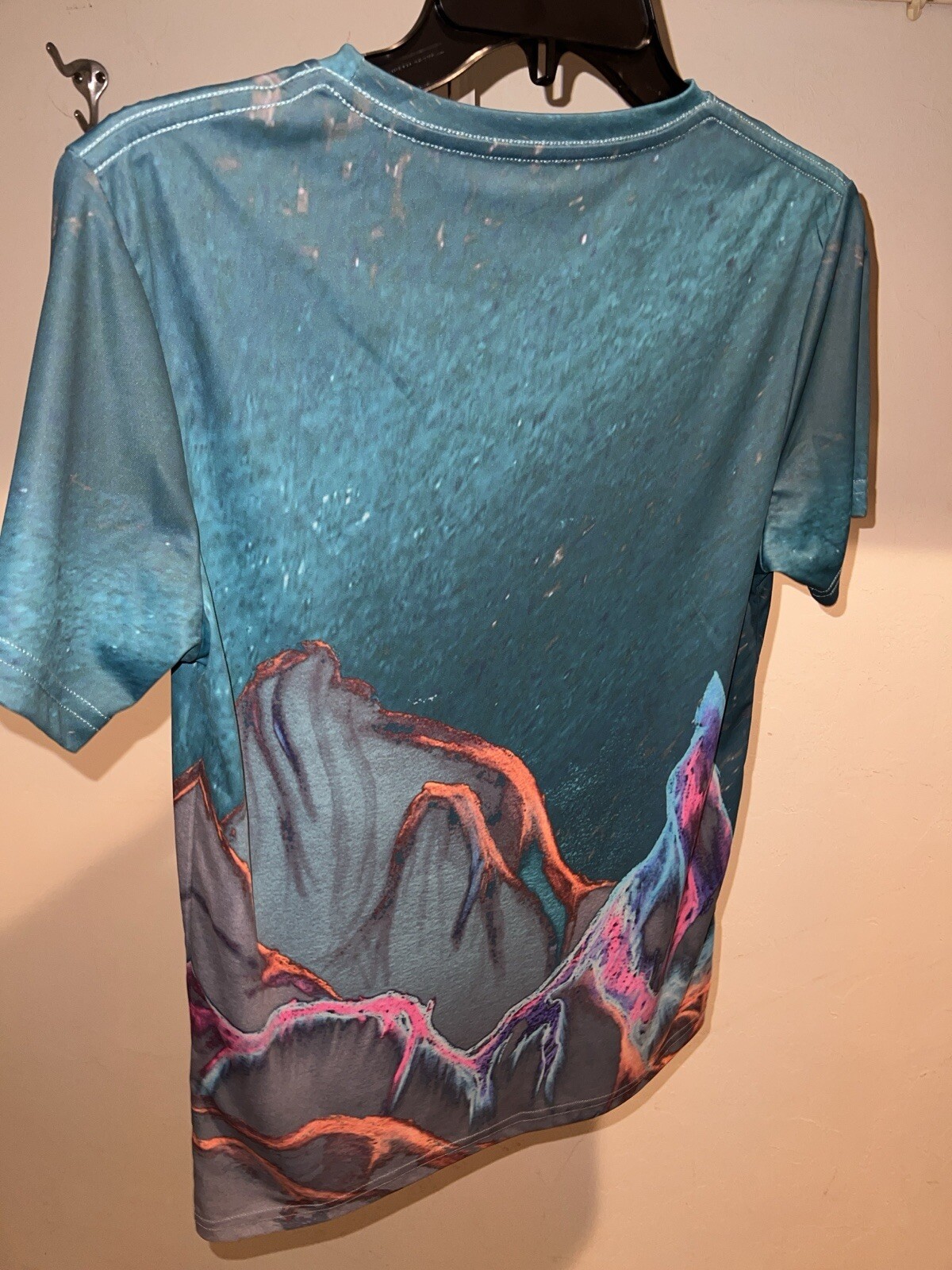 UPF 50+ Sun Shirt Stephen McIntyre Mens S Color Art Dry Wick Swim Sport fishing