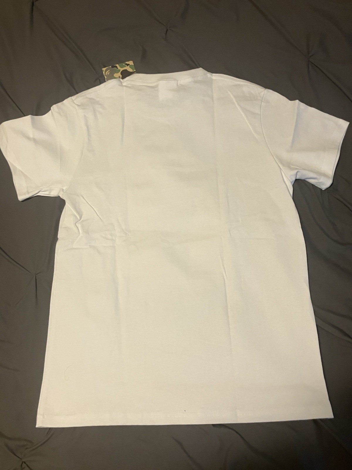 A Bathing Ape BAPE White Ape Head Graphic Logo Cotton Crew Neck Tee Men’s S