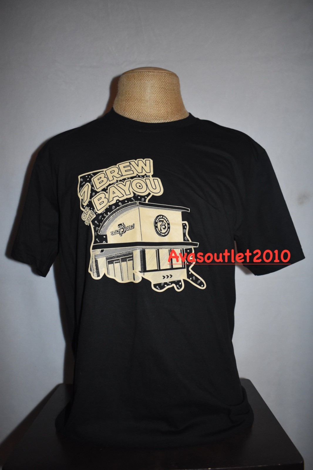7 Brew Drive Thru Coffee Adult T-Shirt Louisiana Edition 7 Brew On The Bayou NEW