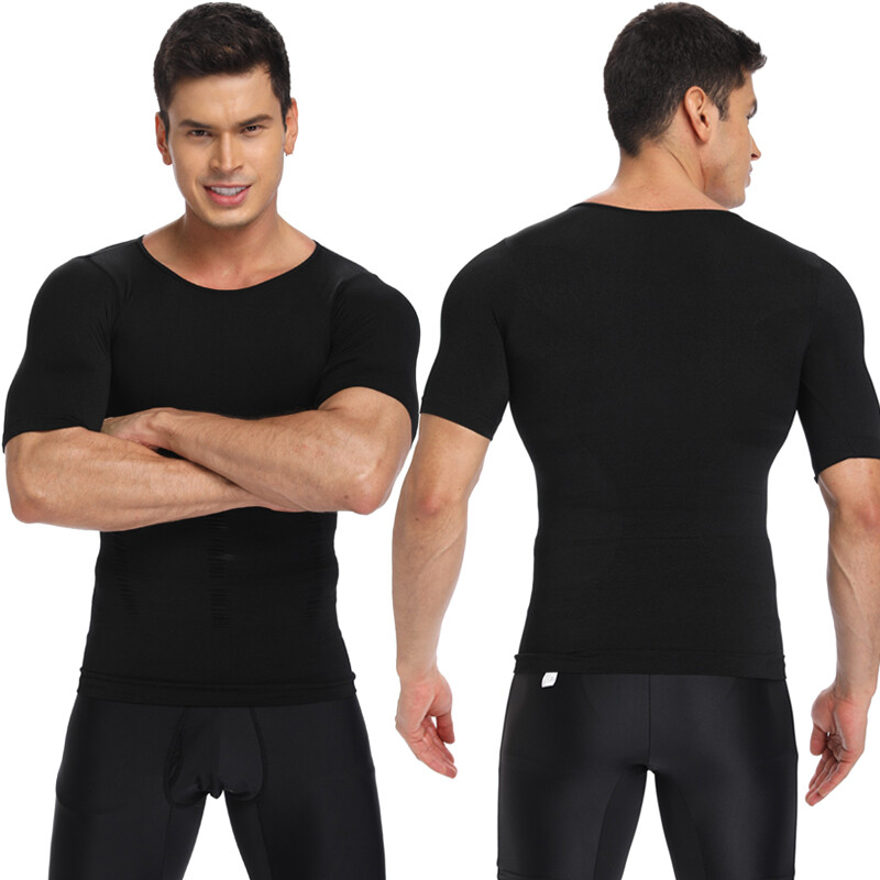 Men’s Slimming Body Shaper Vest Abs Abdomen Compression T Shirt Fitness Tank Top