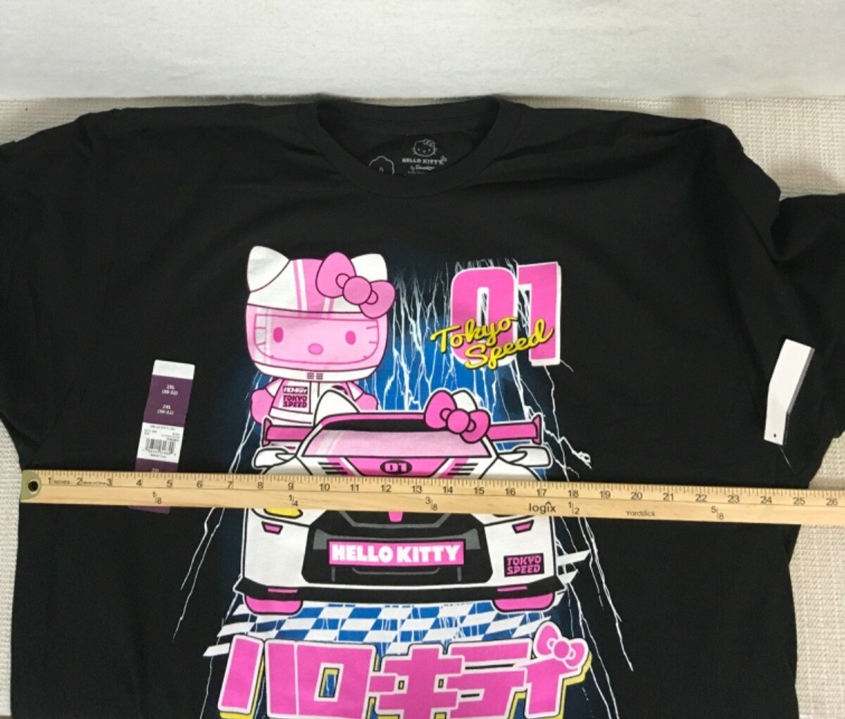 Sanrio T shirt Unisex Size 2XL Black w Pink Hello Kitty Tokyo Special 01 New