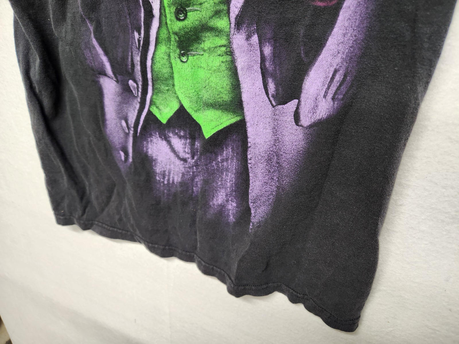 Batman The Dark Knight Joker T Shirt Mens Sz M Black Short Sleeve DC Comics