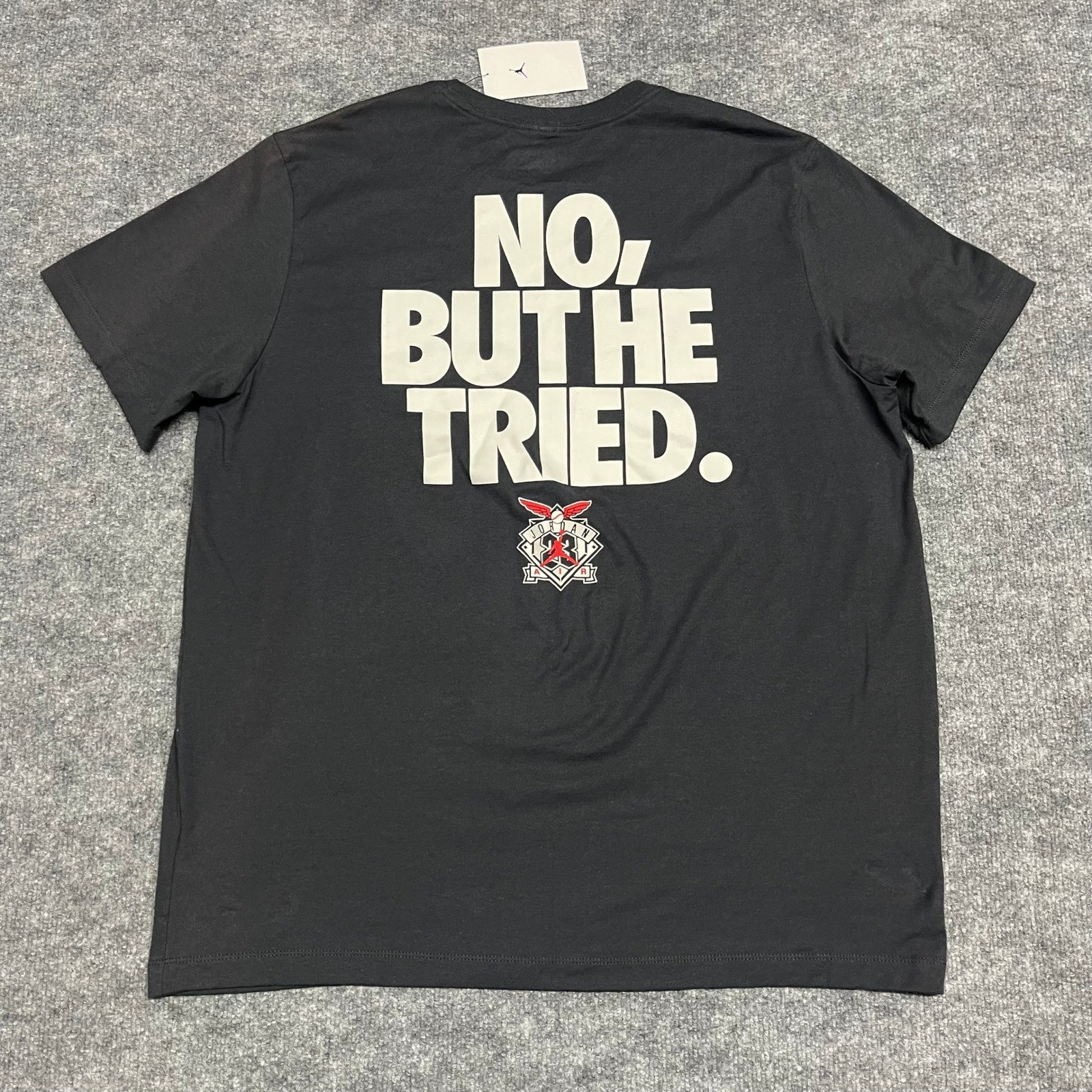 Jordan Shirt Mens XL Black Graphic Michael Jordan The Greatest Baseball Player