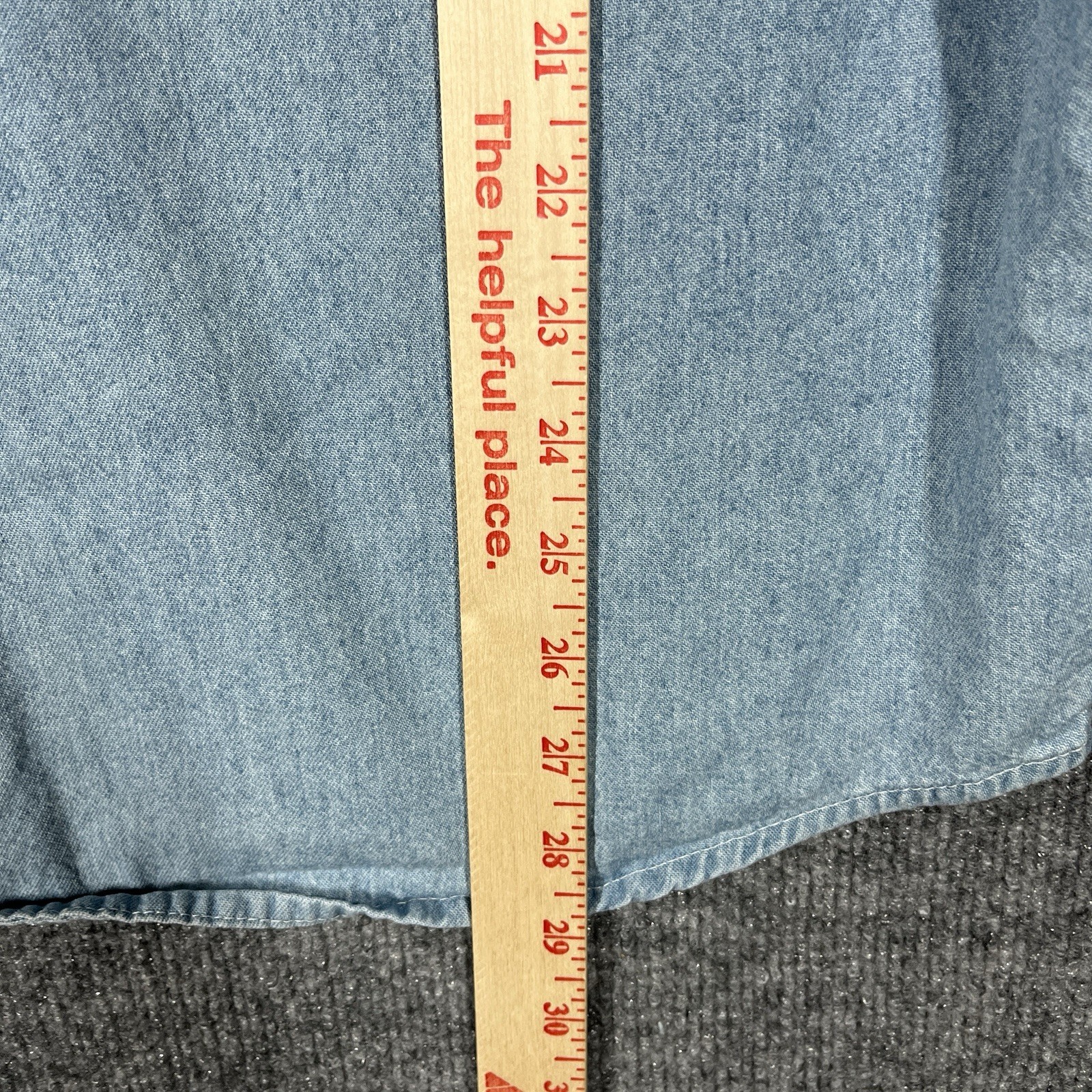 VINTAGE 90s Motorola Employee Shirt Mens XL Denim Chambray Tech Promo Cell Phone