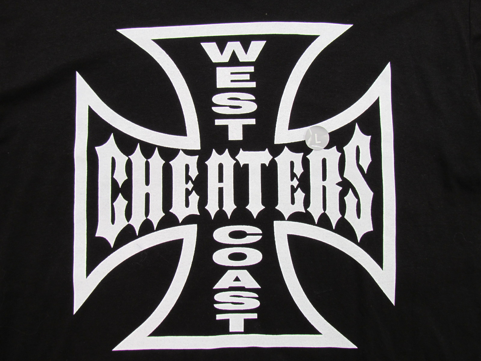 REBELUTIONARY STATE OF MIND Mens Black “West Coast Cheaters” T-Shirt New L