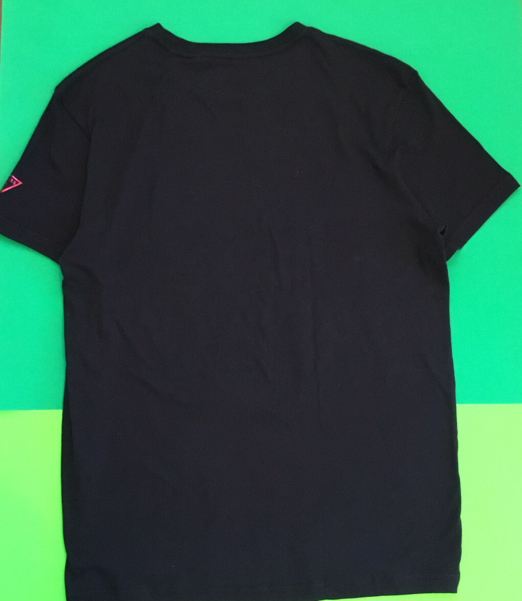 GUESS Los Angeles Men’s Short Sleeve T-Shirt Size MEDIUM Black w/ Red Cotton NEW