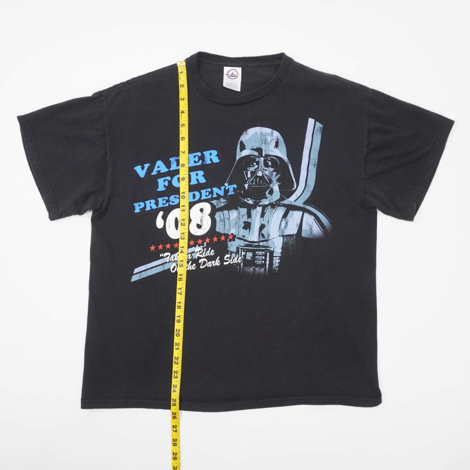 Star Wars Darth Vader For President 08 Mens Large Black Cotton Delta T Shirt