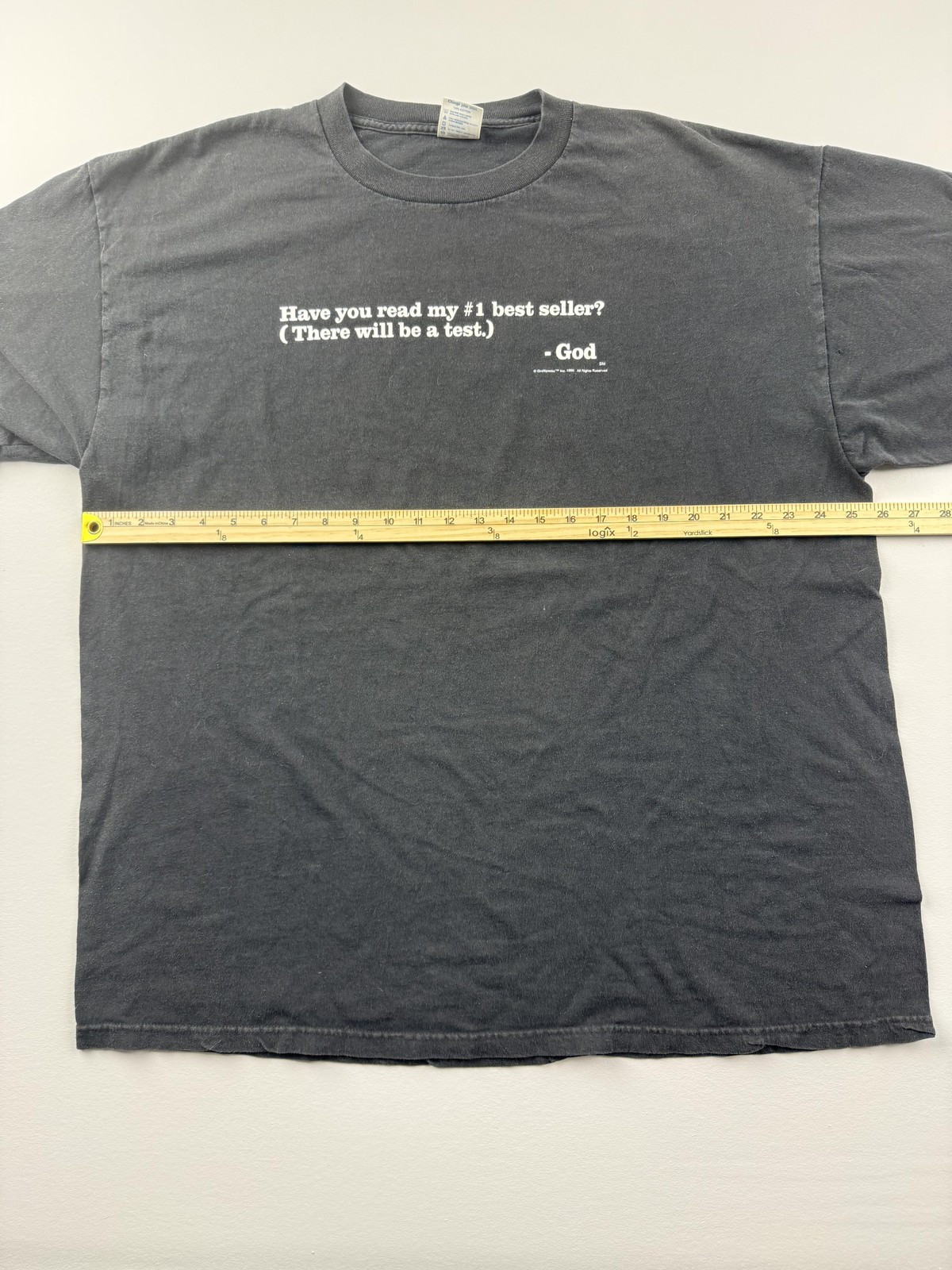 Vintage 1999 Delta Shirt Mens 2XL Black GodSpeaks Best Seller Tee Christian