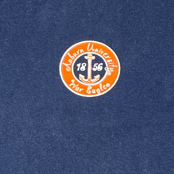 MV Sport Auburn University Anchored In Tradition T Shirt Adult Medium Blue Tee