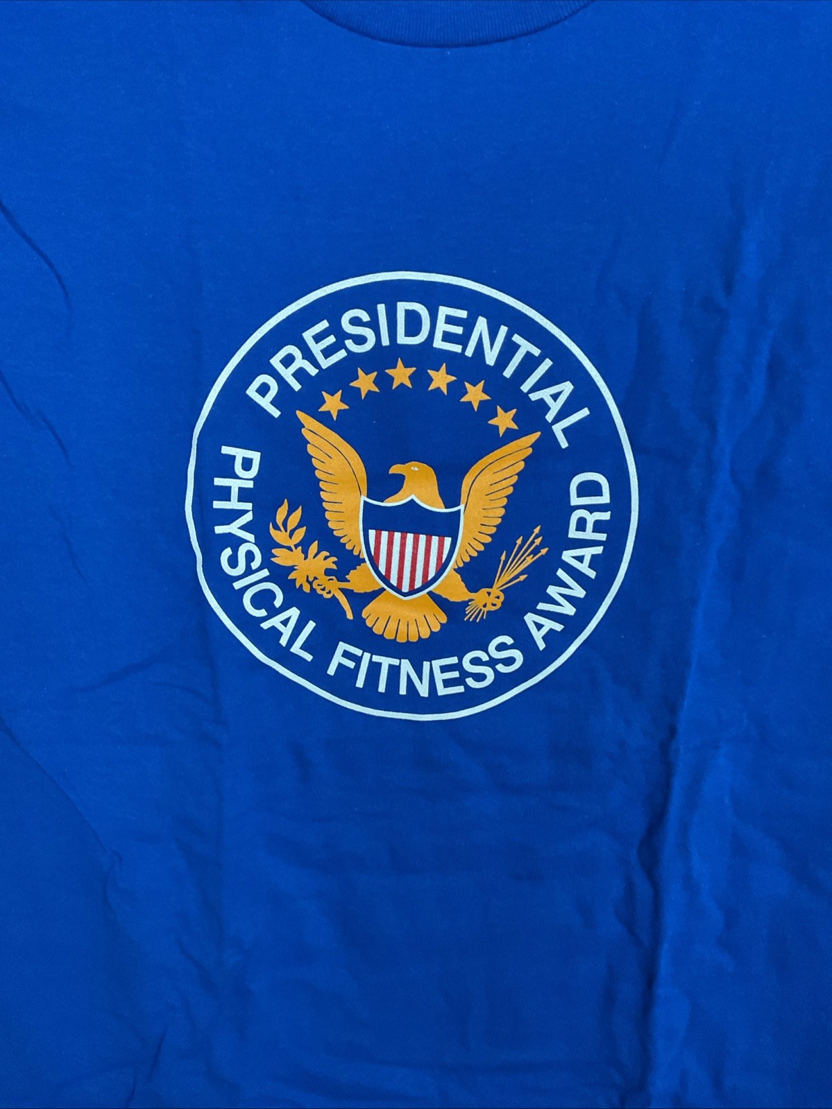 Presidential Physical Fitness Tshirt Blue Sz XL Adult Delta Cotton 48×31” New