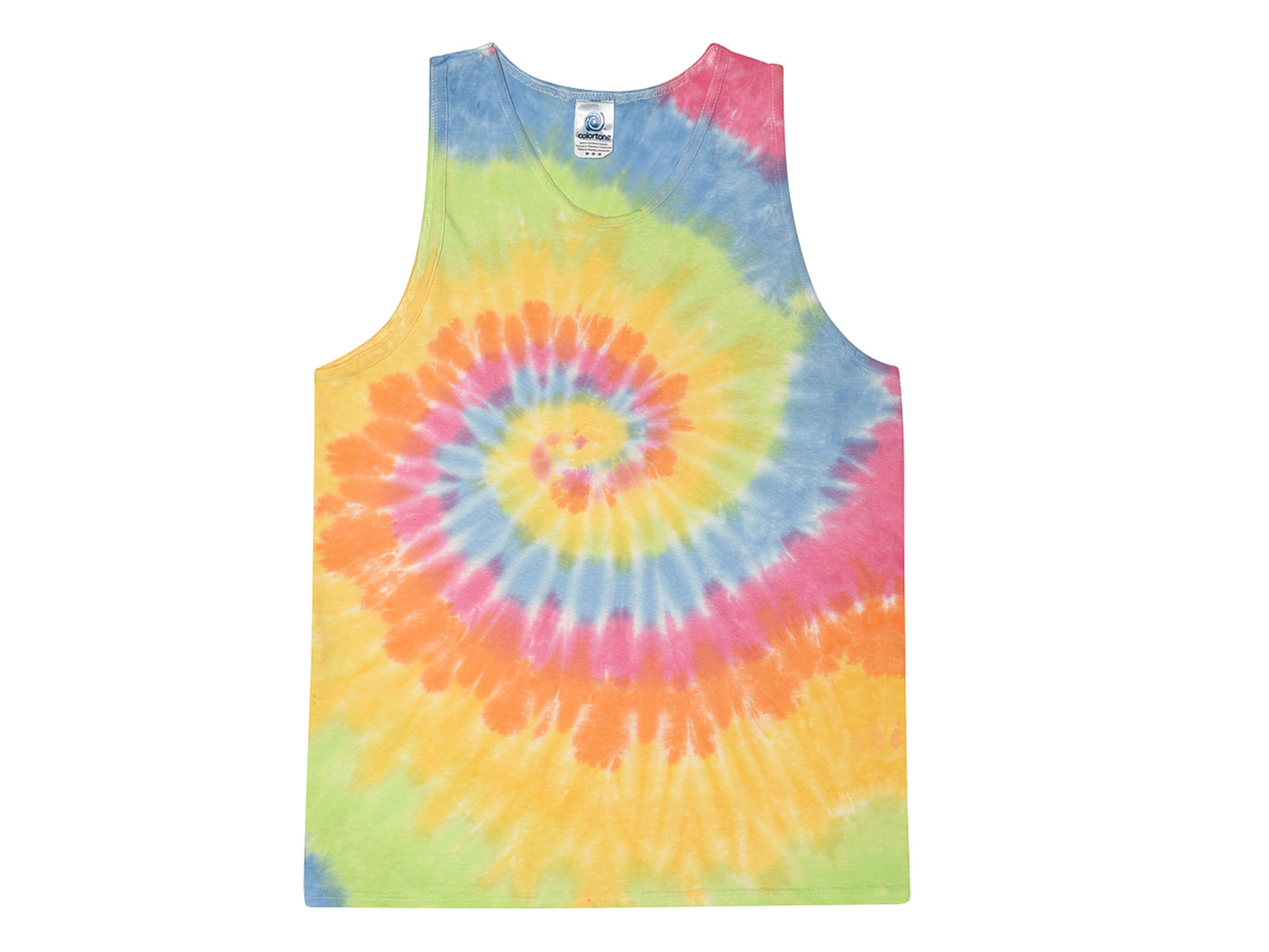 Multi-Color Tie Dye Tank Tops Sleeveless T-Shirts Adult S to XXXL Cotton