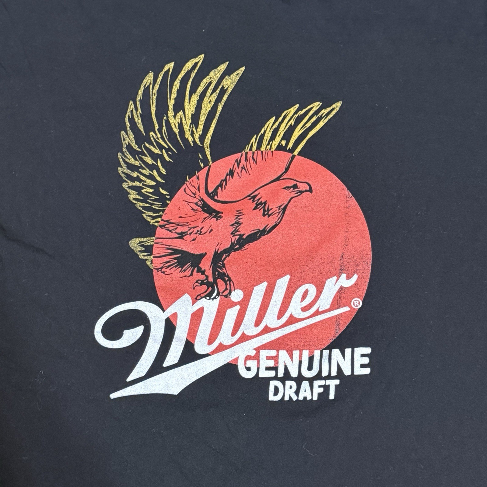 Miller Genuine Draft Black T-shirt in size 2XL By Tee Luv