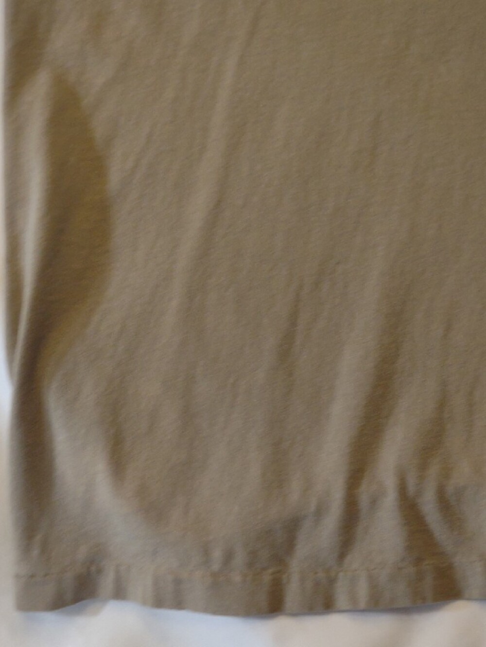 Vintage Quiksilver Khaki Short-Sleeve Tee w/ Sm. Logo Front / Lg. Logo Back – XL