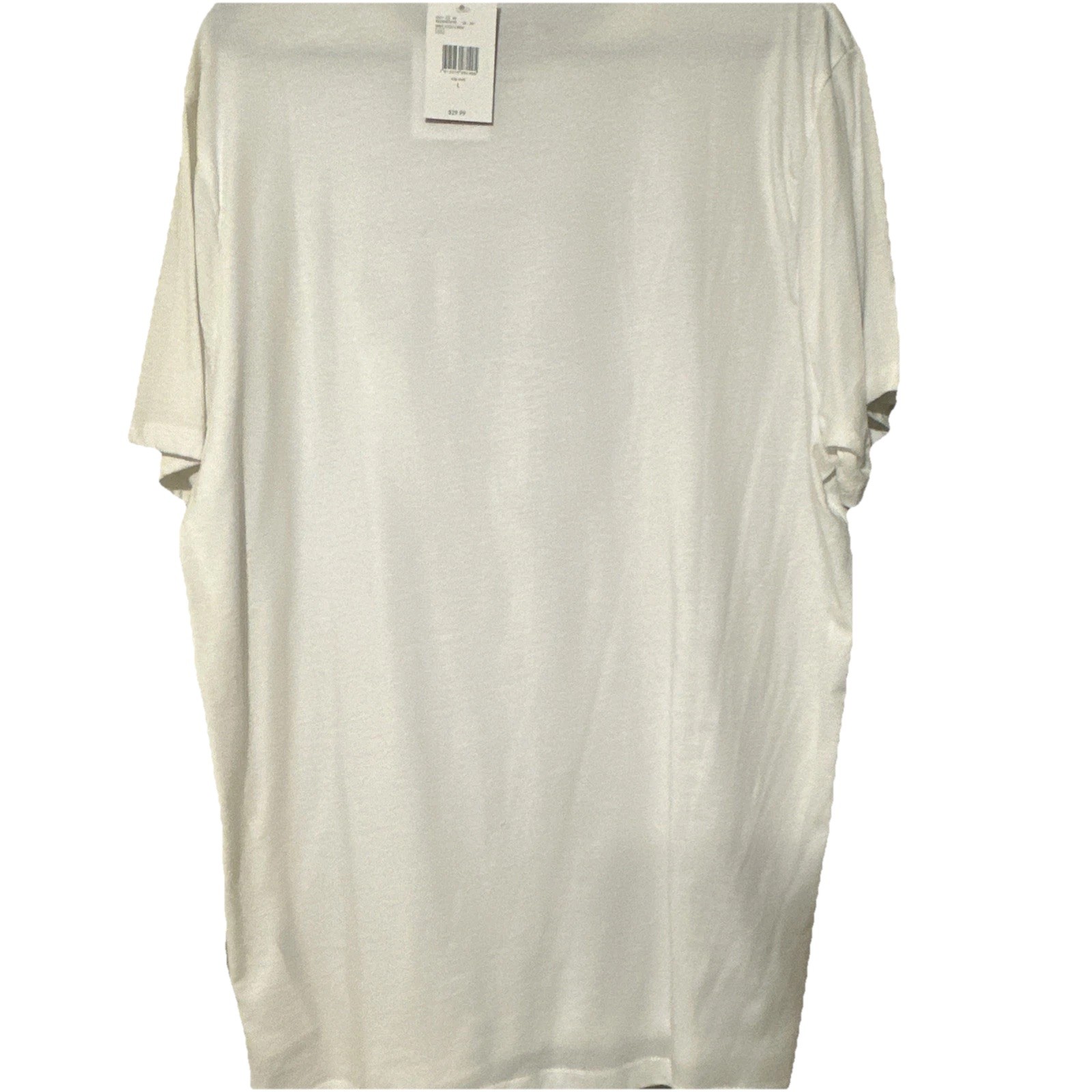 Guess T Shirt Mens Large White Graphic Spell Out Logo Crew Neck Short Sleeve