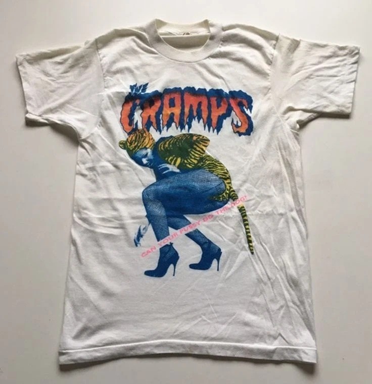 THE CRAMPS Band Rock Music White S to 5XL Concert Shirt ZL409
